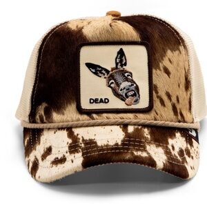 Goorin Bros Brown and Cream Donkey Patch Trucker Hat “Dead Ass”